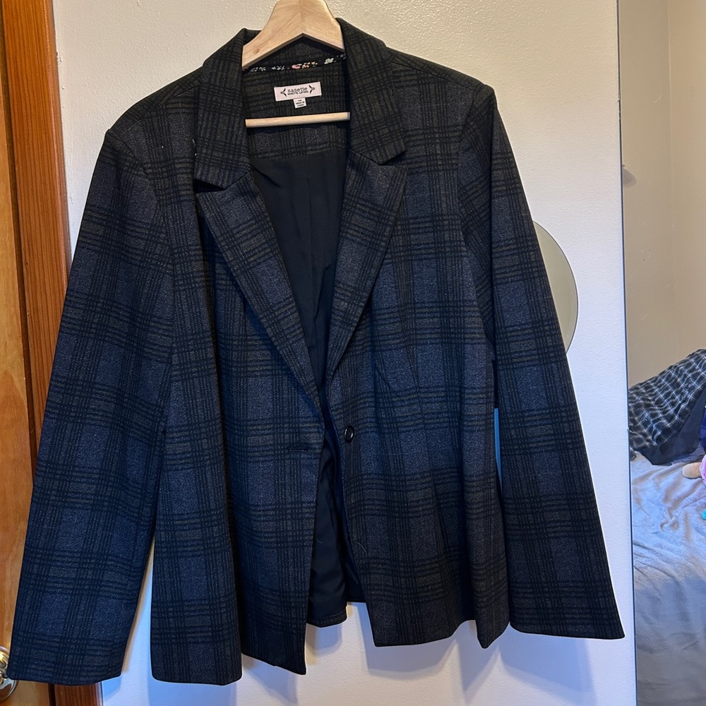 Nanette Lepore Black Blazer Tailored Suit Jacket